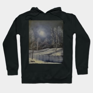 Nighttime Snowfall Magic Hoodie